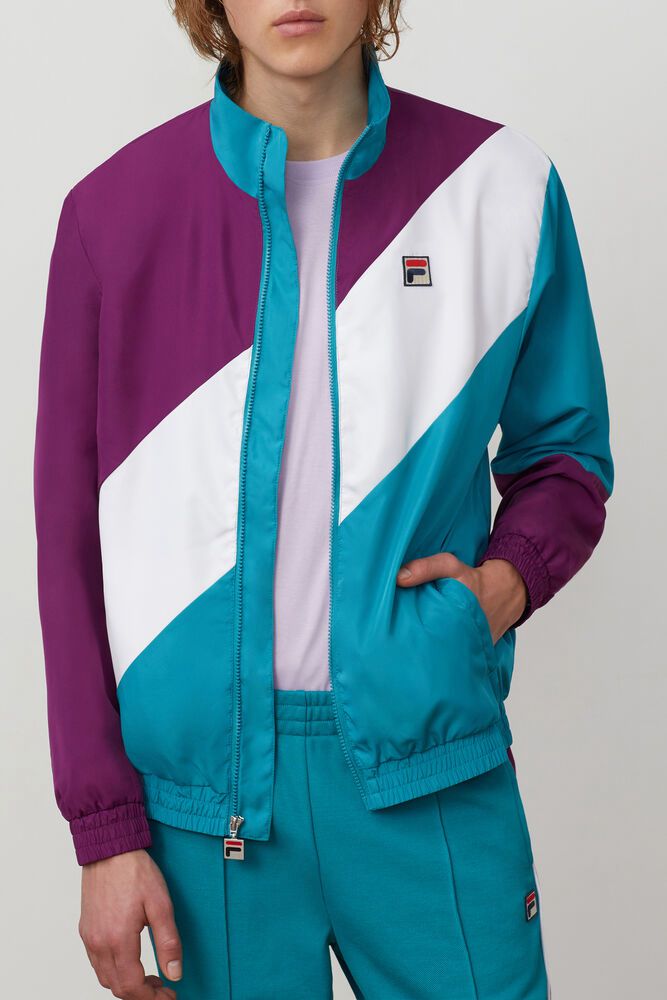 Fila Bunda Panske Cruz Windbreaker Nachový/Modre - DPXHU4957